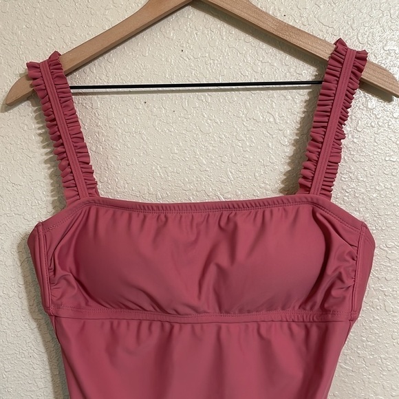 KONA Sol ruffle straps square neck swimsuit - Picture 2 of 11